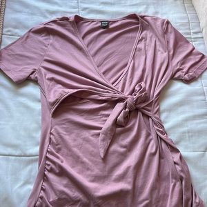 Shein pink maternity shirt
